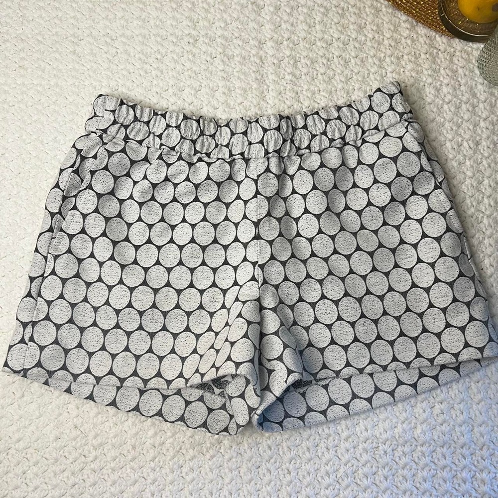 J Crew Polka Dot Geometric Shorts EUC